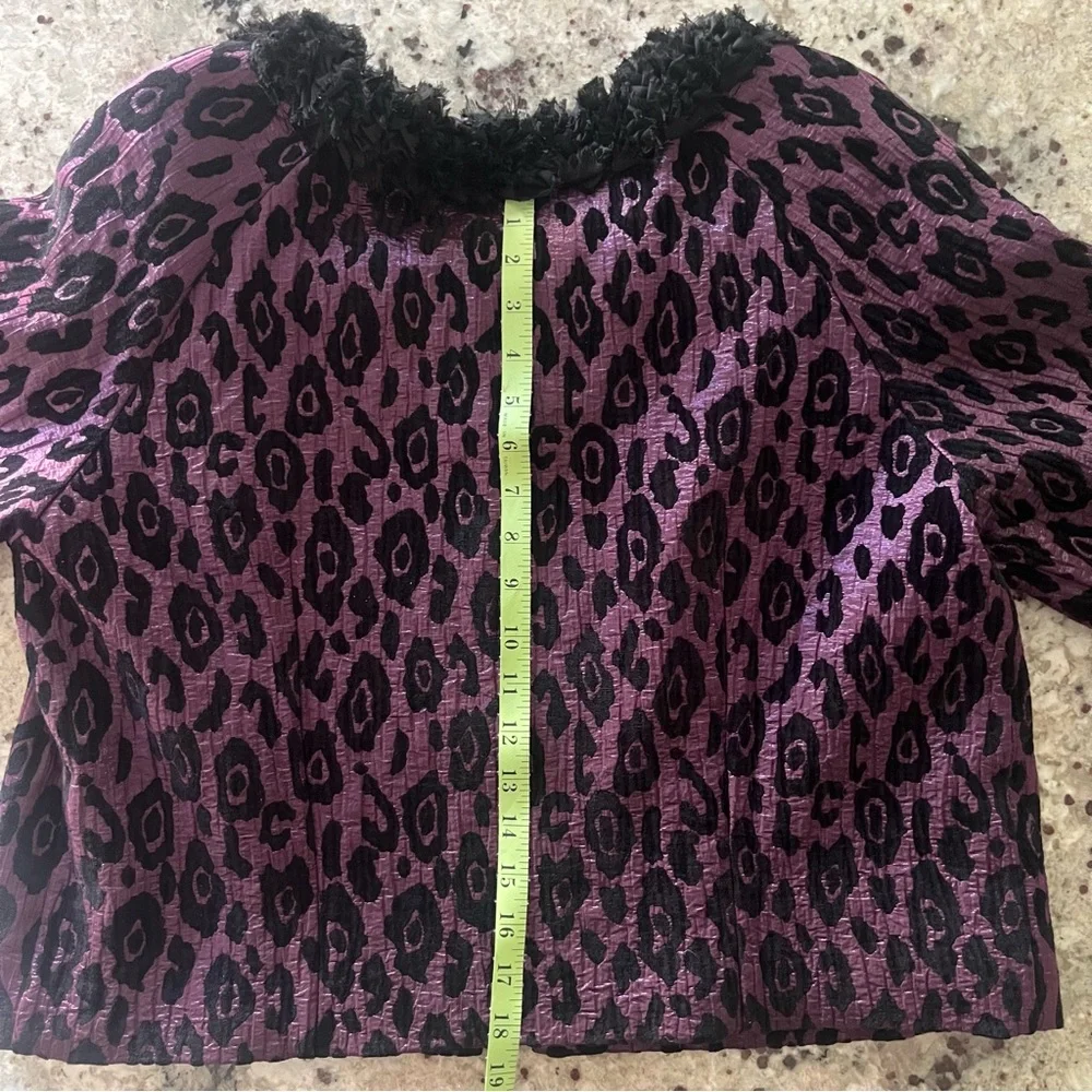 Lavender & Honey Chic Leopard Print Jacket Cape - Picture 9 of 13
